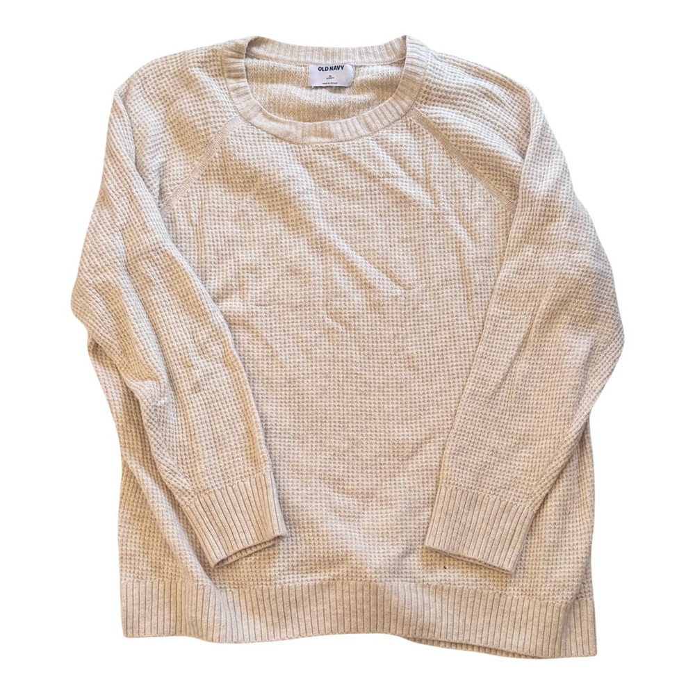 Old Navy Cream Crew Neck Sweater